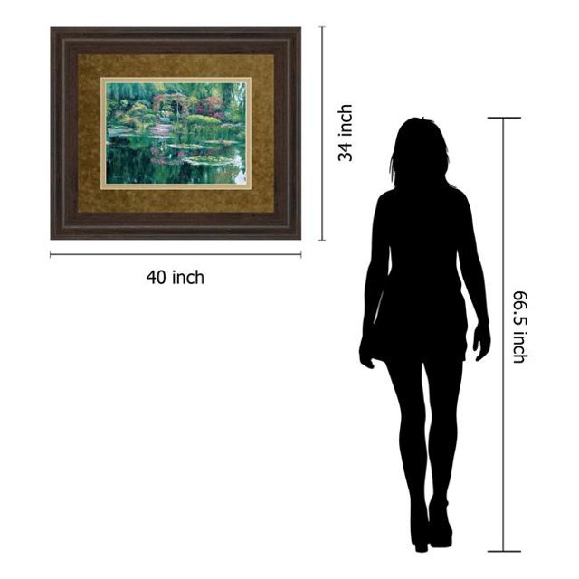 Art DM2135 Classy 34 x 40 Po Scène Marécage Encadrée Impression Murale Art