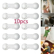 Fznkrag Child Safety Lock for Cabinets and Appliances, White, 10 Piece