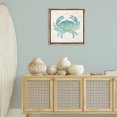 thumbnail image 3 of Stupell Industries Coastal Ombre Crab Impression Brown Floating Frame Canvas Art, 25 x 25, by Susan Arnot, 3 of 7