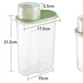 thumbnail image 2 of Cereal Storage Containers, Set of 4 Transparent Plastic Food Container, 2.5 L Food Organizer for Grain, Oat, Beans (Multiple Colors), 2 of 5