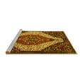 thumbnail image 2 of Ahgly Company Machine Washable Indoor Round Persian Yellow Traditional Area Rugs, 4' Round, 2 of 4