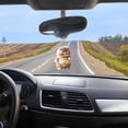 thumbnail image 3 of 2D Acrylic Car Hanging Pendant Rearview Mirror Decoration Compact Shaped Car Interior Decor Hanging Ornament Cats Cute, 3 of 8