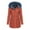 Orange, variant on RYRJJ Women's Hooded Winter Puffer Coat Mid-Length Reversible Parka Jackets Full Zipper Outwear Warm Snow Coat with Pockets