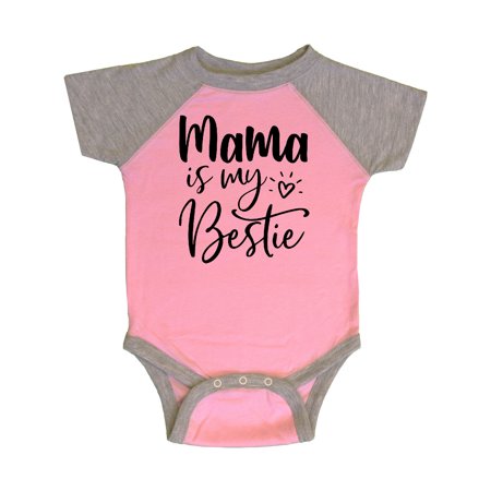 

Inktastic Mama Is My Bestie Gift Baby Boy or Baby Girl Bodysuit