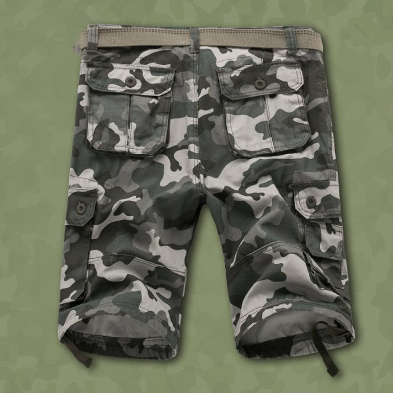 Zysthvn Cargo Shorts for Men Casual Summer Hiking Cotton Shorts