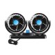 thumbnail image 1 of Wartleves Ventilador de coche Ovvkultoc de 12/24 V, ventilador de refrigeración universal para coche, ventilador de doble cabezal portátil para vehículo, ventilador de refrigeración automático girator, 1 of 7