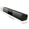 thumbnail image 5 of Wireless Soundbar for Smart TV, 13-Inch Speaker with TF/AUX/FM/USB/TWS, Surround Sound for TV, PC, Projector, 5 of 8