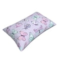 thumbnail image 3 of Daiia Purple Butterfly Bedding Waterproof Pillow Protector Zippered Queen – Bed Bug Proof Pillow Encasement-16"x24", 3 of 9