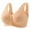 Beige, variant on fheaev Front Open Button Bras for Women Plus Size Front Closure Wireless No Underwire Full Coverage No Underwire Bras for Seniors Comfort Front Close Push Up Lace Bras Sleeping Everyday Bras