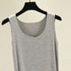 thumbnail image 5 of Camisón largo de poliéster para mujer, sin mangas, cuello redondo, color liso, holgado, para el hogar, 5 of 6