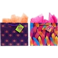 thumbnail image 3 of Peacock Gift Bags + Tissue Paper, 4 Gift Bags + Tissue Paper, All Occasion, 3 of 6