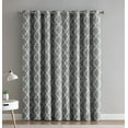 thumbnail image 2 of VCNY Home 2 Pack 100% Total Blackout Thermal Insulated Energy Saving Grommet Curtains - Gray, 84 in. Long, 2 of 3