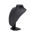 thumbnail image 2 of Necklace Chain Jewelry Bust Presentation Decor Necklace Display Holder Stand Black PU 21x15cm, 2 of 8