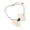 Beige, variant on 25cm/9.84in (Size S) Pet Pearl Bow Collar, Adjustable Cute Rhinestone Decor Cat & Small Dog Collar with 5cm Extension Chain (Colour as Pictured)