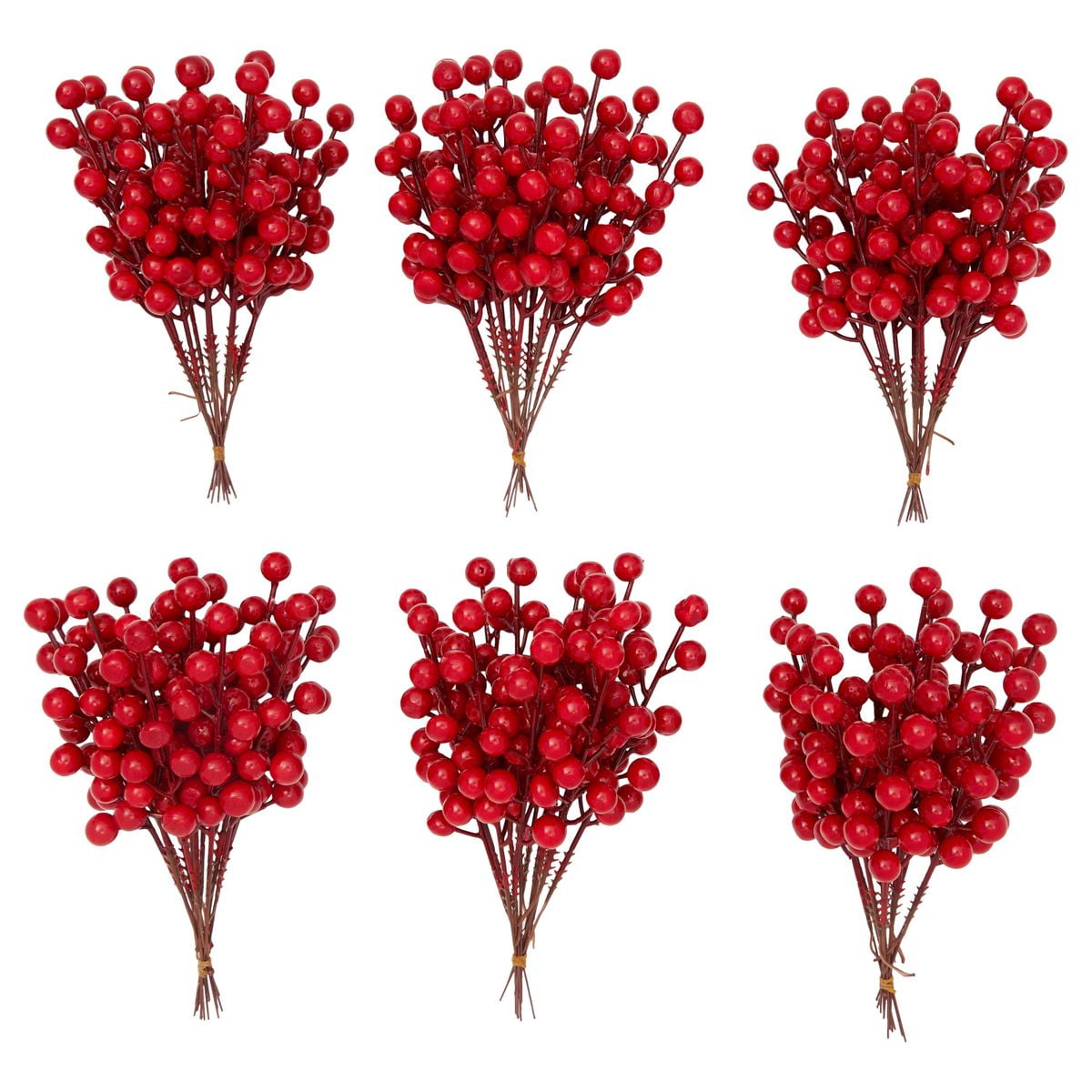 Artificial Red Berry picks x 20 pcs Christmas wreath garland displays 