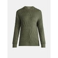 thumbnail image 6 of Time and Tru Women’s and Women’s Plus Mixed Stitch Sweater, Midweight, Sizes XS-4X, 6 of 6