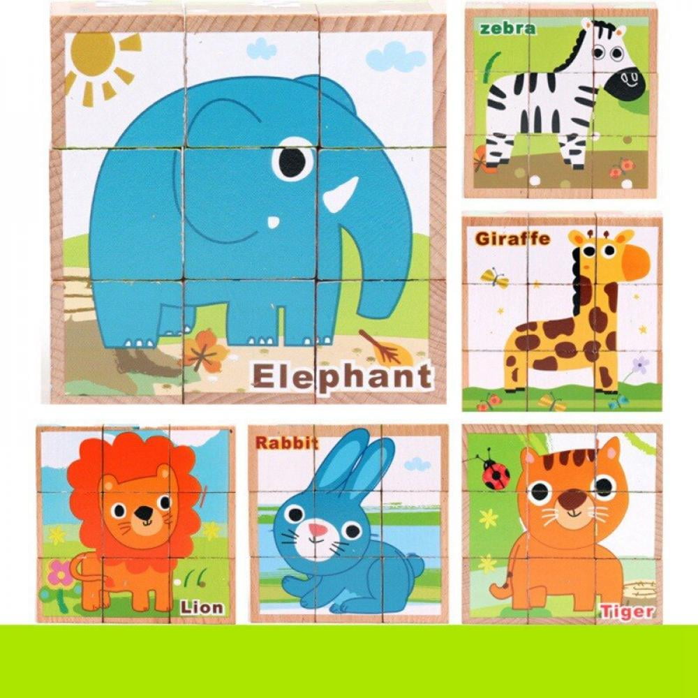 Funny Animals Giraffe Elephant Lion 300 Pcs Jigsaw Puzzle Educational Toys Gift 