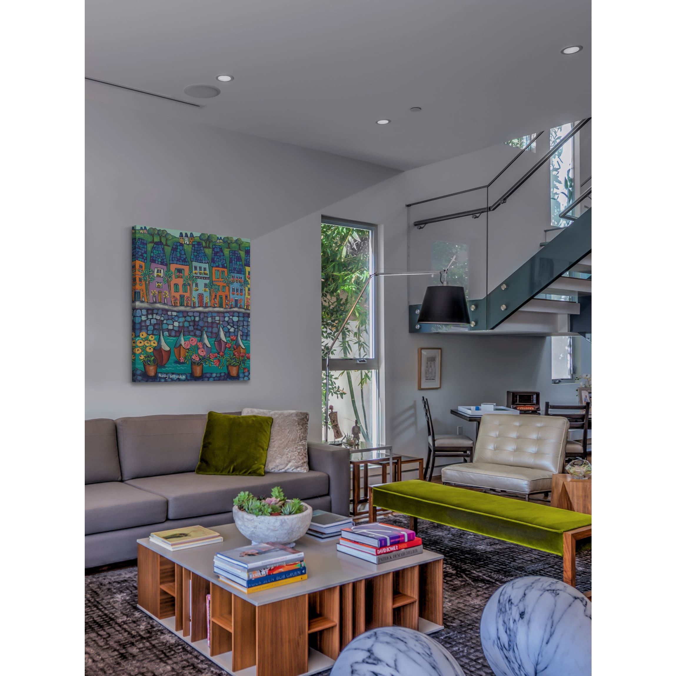 Marmont Hill "Ville Par La Port" by Holly Wojahn Painting Print on Wrapped Canvas