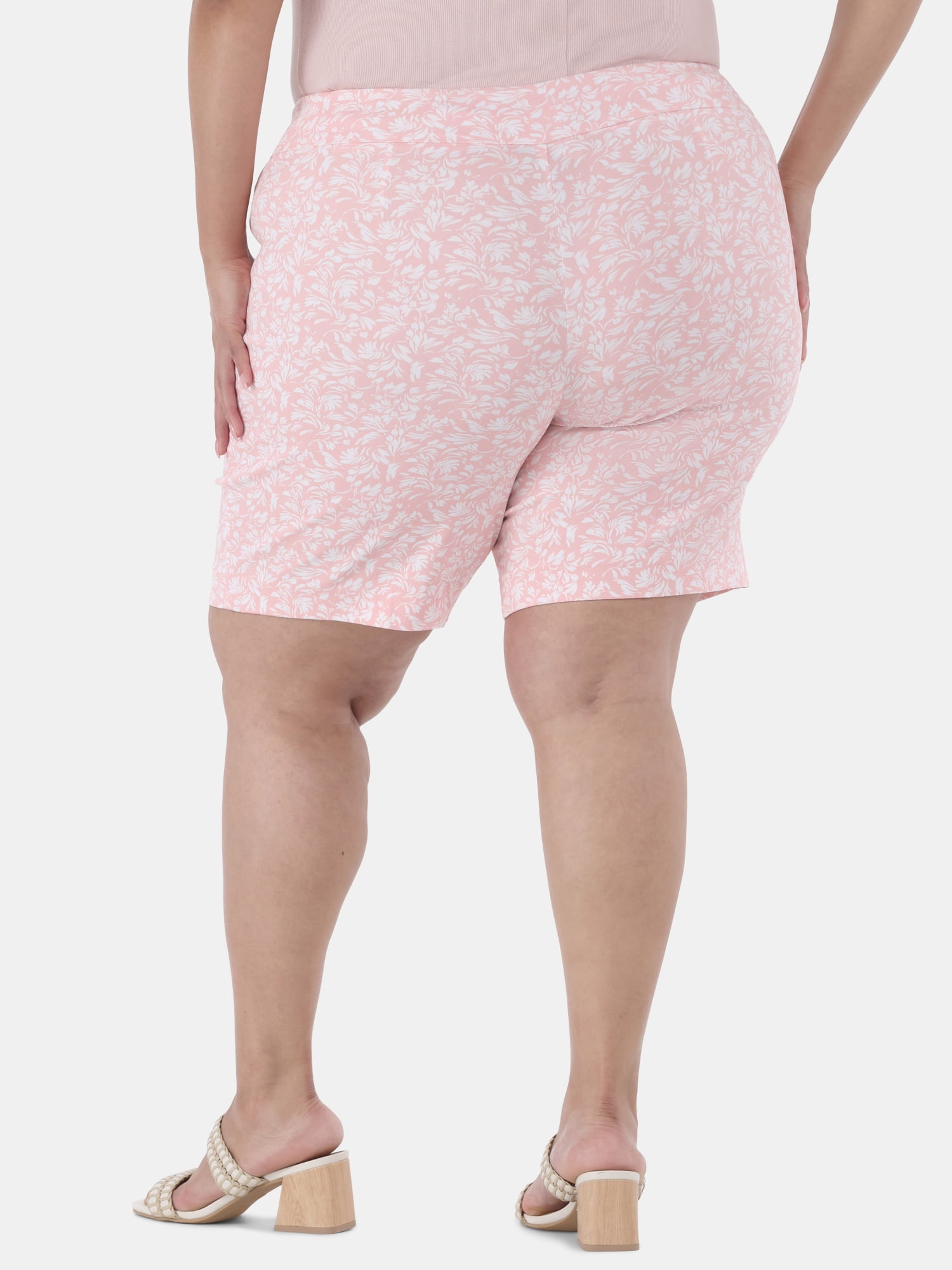 JMS Just My Size by Hanes Women's Plus Pull On Millennium Bermuda Short, 9" Inseam, Sizes 0X-4X