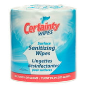 Certainty Surface Sanitizing Wipes, 8″ x 6″, 1500 Wipes/Roll- Kills 99% Germs