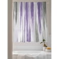 thumbnail image 3 of Sheer Curtains 72 Inches Long 2 Panels Set for Bedroom, Purple Gray Semi Sheer Curtains for Windows, Vintage Country Abstract Gradient Aesthetic Voile Window Treatments Rod Pocket Curtain, 3 of 7