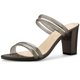 thumbnail image 1 of Sandalias Mules De Tiras Tacón Alto De Bloquepara Mujer Gris oscuro 37, 1 of 6