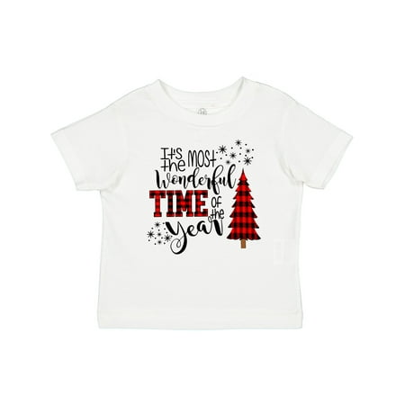 

Inktastic It s the Most Wonderful Time of the Year Stars Plaid Tree Gift Baby Boy or Baby Girl T-Shirt