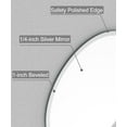 thumbnail image 2 of 20 x 28 Inch Frameless Oval Bathroom Mirror for Vanity, Beveled Edge White Wall Mirror with Pure Silver Backing, Beautiful and Simple Looking, 2 of 7