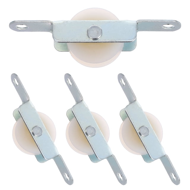 Kit de reparación de sombrillas para exteriores (paquete de 4), polea de cuerda para sombrilla de patio, ruedas individuales, puerta corrediza y ventana, piezas de repuesto