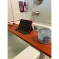 thumbnail image 3 of Stumps Custom Wood Handcrafted Padauk Wood Bath Tray for Ultimate Relaxation and Self-Care 29-30 Inches Length x 6-9 Inches Width Candle Slot, 3 of 5