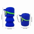 thumbnail image 6 of Fly Fishing Fly Box Foldable Silicone with Zipper Portable Multifunctional Trash Can with Hook Fishing Accessories Blue, 6 of 6
