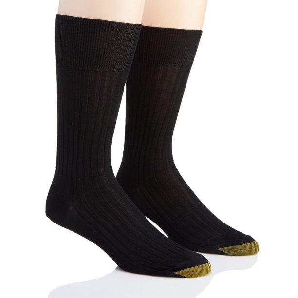 GOLDTOE Gold Toe Men's Comfort Top Dress Socks (2 Pair Pack) Extended Size Available Walmart