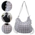 thumbnail image 2 of Bolso Bandolera Con Masa Hombro Acolchado Diario para Mujer Color Sólido, 2 of 9