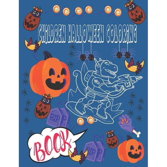 Children Halloween Coloring Books: Happy Halloween Coloring Books (Paperback)