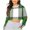 Green, variant on Womens Plaid Cropped Sweatshirt Oversized Crewneck Pullover Crop Tops Trendy Casual Going Out Top Brown M