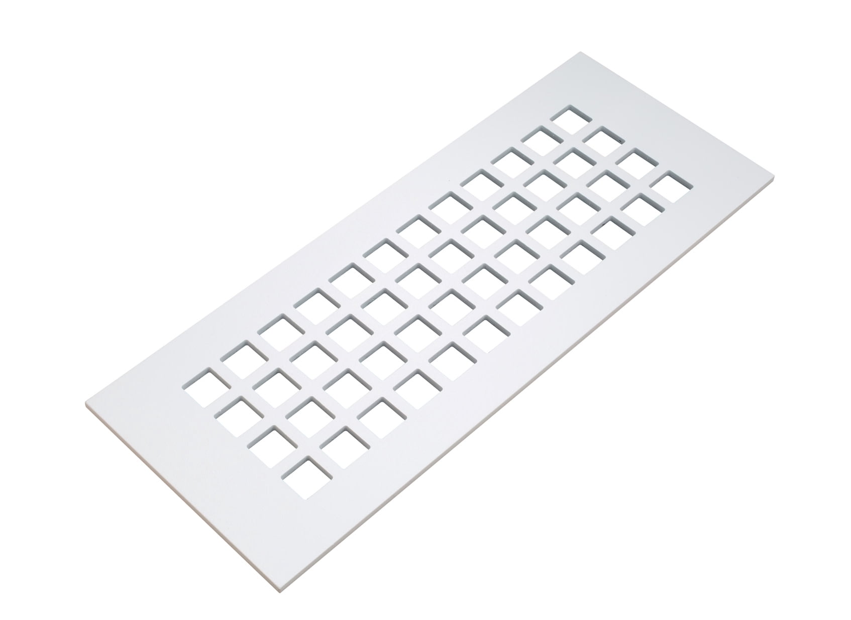Reggio Registers G612-ASH Grid 4" X 10" Aluminum Floor / Wall Grille - Silver