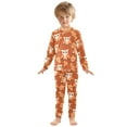thumbnail image 3 of Orange Owl Branch Cotton Pajamas 2 Piece Set Sleepwear Soft and Comfortable Homewear Nightwear, 3 of 7