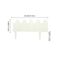 thumbnail image 2 of Plastic Garden Fence Picket Fence Edging, White Decorative Plastic Border for Lawns, Flowerbeds and Plants, Modular Yard Fence for Outdoor Space, 2 of 7