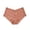 Brown, variant on Plus Size Panties for Women Mid Rise Leaf Floral Lace Briefs Scalloped Edge Cotton Crotch Soft Breathable Daily Underwear