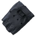 thumbnail image 1 of Guantes de cuero desechables con medio dedo y diseño de rayo punk para adultos y niños con remaches, 1 of 6