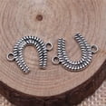thumbnail image 3 of HOOUN 240 Pcs Connecteurs à Chape Argent Antique 15x13MM B15436, 3 of 3