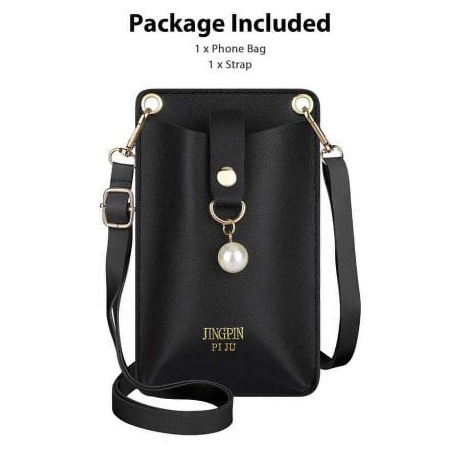PALAY® Women Small Cross-Body Phone Bag Stylish PU Leather Mobile Cell  Phone Pouch Women Purse Wallet Sling Bag with Detachable Strap, Mini  Shoulder Bag for Daily Essentials Women (Black) : : Shoes