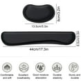 thumbnail image 3 of FIXPARTS Keyboard Wrist Rest Pad & Mouse,Memory Foam Wrist Rest for Computer Keyboard,2 Piece,Black, 3 of 7