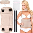 thumbnail image 2 of 3Pcs Waist Neck Oil Pack Set with Laundry Bag Washable Reusable Essential Oil Wrap Leak-Proof Oil Pack Wrap with Removable Elastic Straps Soft Bamboo Flannel Oil Pack for Waist Neck, 2 of 11