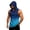 Blue, variant on Ombre Hooded Tank For Men, Sleeveless Pullover Workout Vest with Pocket - Breathable Quick-Dry Bodybuilding Stringer for Summer Gym & Outdoor Training Blue S
