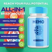 Memo Defender Brain Support Supplement Capsules Advanced Formula Pills 120 Capsules