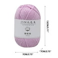 thumbnail image 3 of Clearance Under $1 Boovnll Cotton Yarn 4 Strands Soft Crochet Yarn 1.7 oz/50g Machine Wash for Knitting Crocheting Crafts Home Decorations DIY Kids Toys Knit Clothes Yarn, 3 of 5