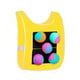 thumbnail image 4 of Juego de balón prisionero con 5 bolas adhesivas, chaleco interactivo de balón prisionero adhesivo, para interior y exterior Adultos amarillos, 4 of 9