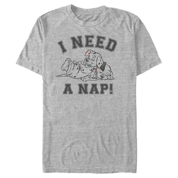 Men's One Hundred and One Dalmatians I Need a Nap Graphic Tee Athletic Heather 2X Large
