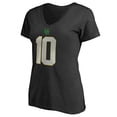 thumbnail image 2 of Women's Justin Herbert Black Oregon Ducks College Legends Name & Number V-Neck T-Shirt, 2 of 3